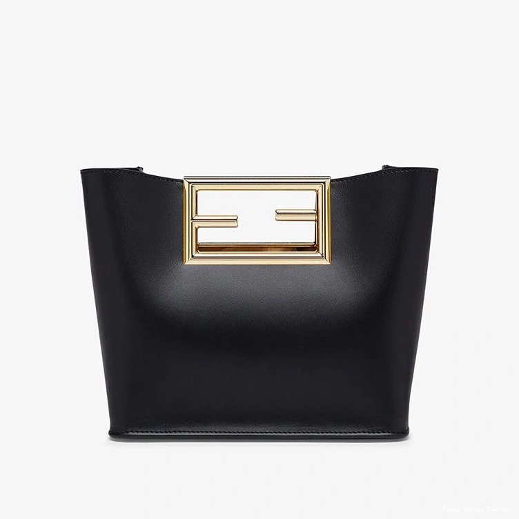 Cheap HOT Bag In Small Black Way Leather Fendi Calf 0724